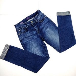 NYDJ Leanne Boyfriend Cuffed Jeans - Lift Tuck